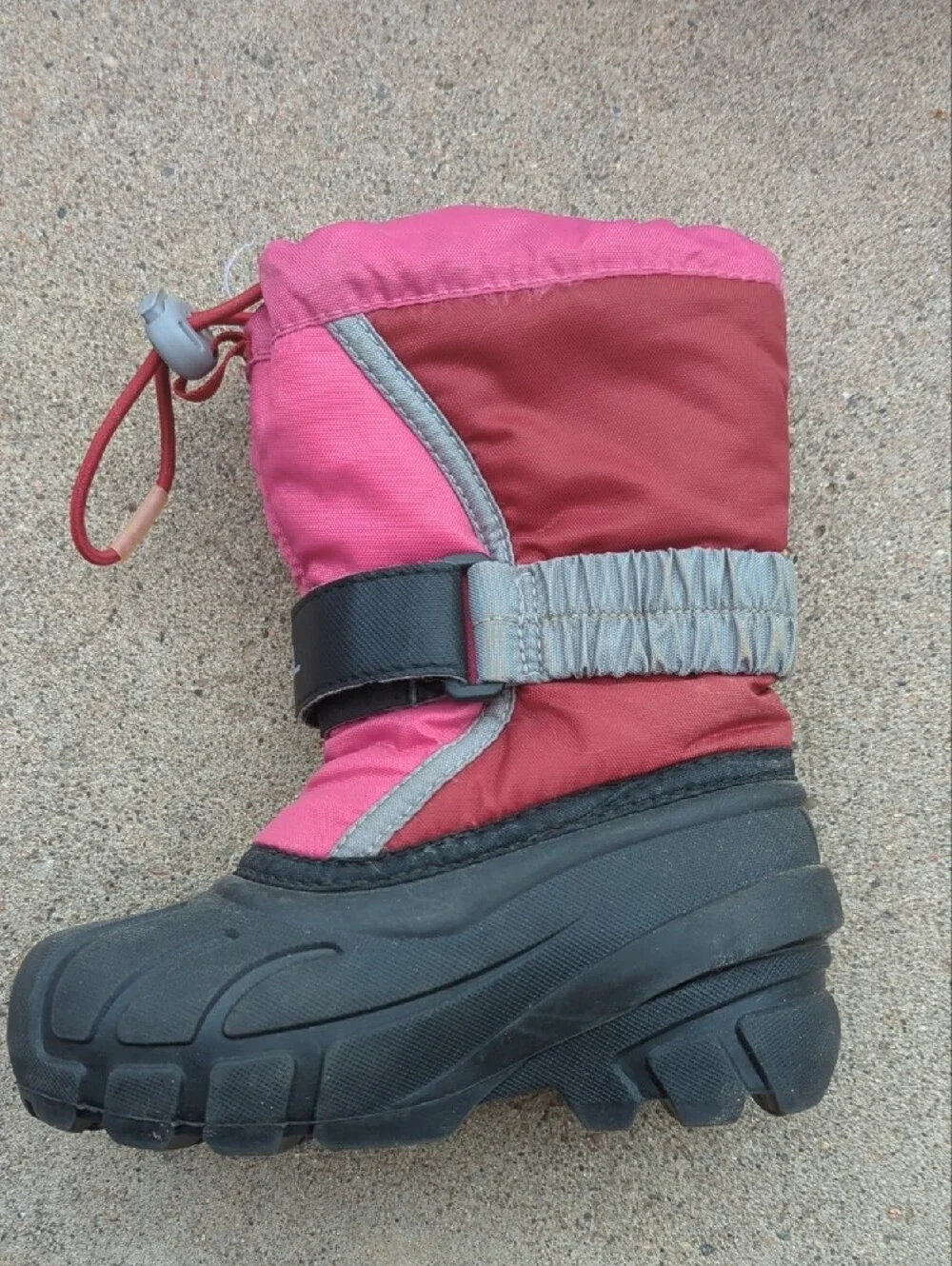 Sorel Kids Pink and Black Snow Boots